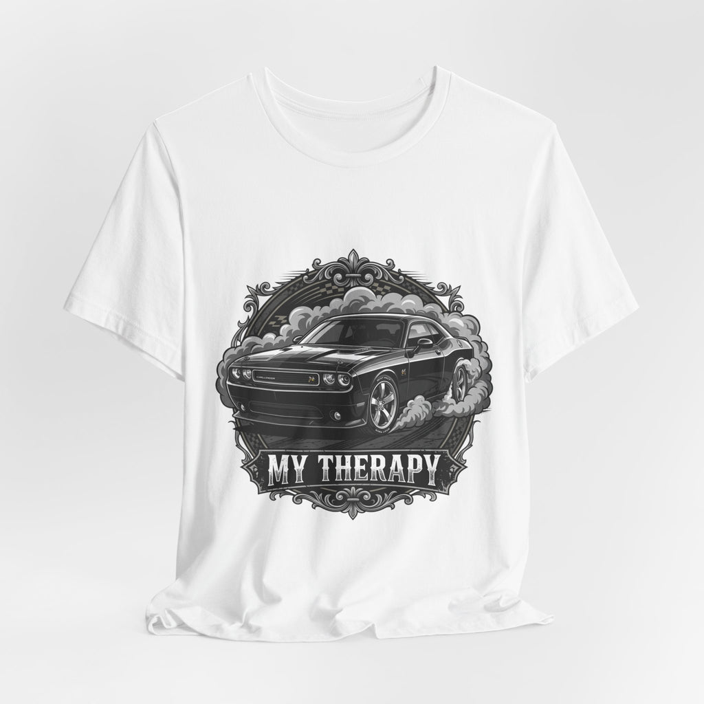 Car T-Shirt "My Therapy" Muscle Car Graphic Tee - Automotive Gift