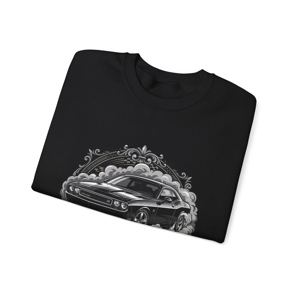 Car Therapy Crewneck Sweatshirt — "My Therapy" Muscle Car Graphic