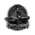 Crypt & Chrome 'Ride the Night' Goth Pin-Up Muscle Car Decal