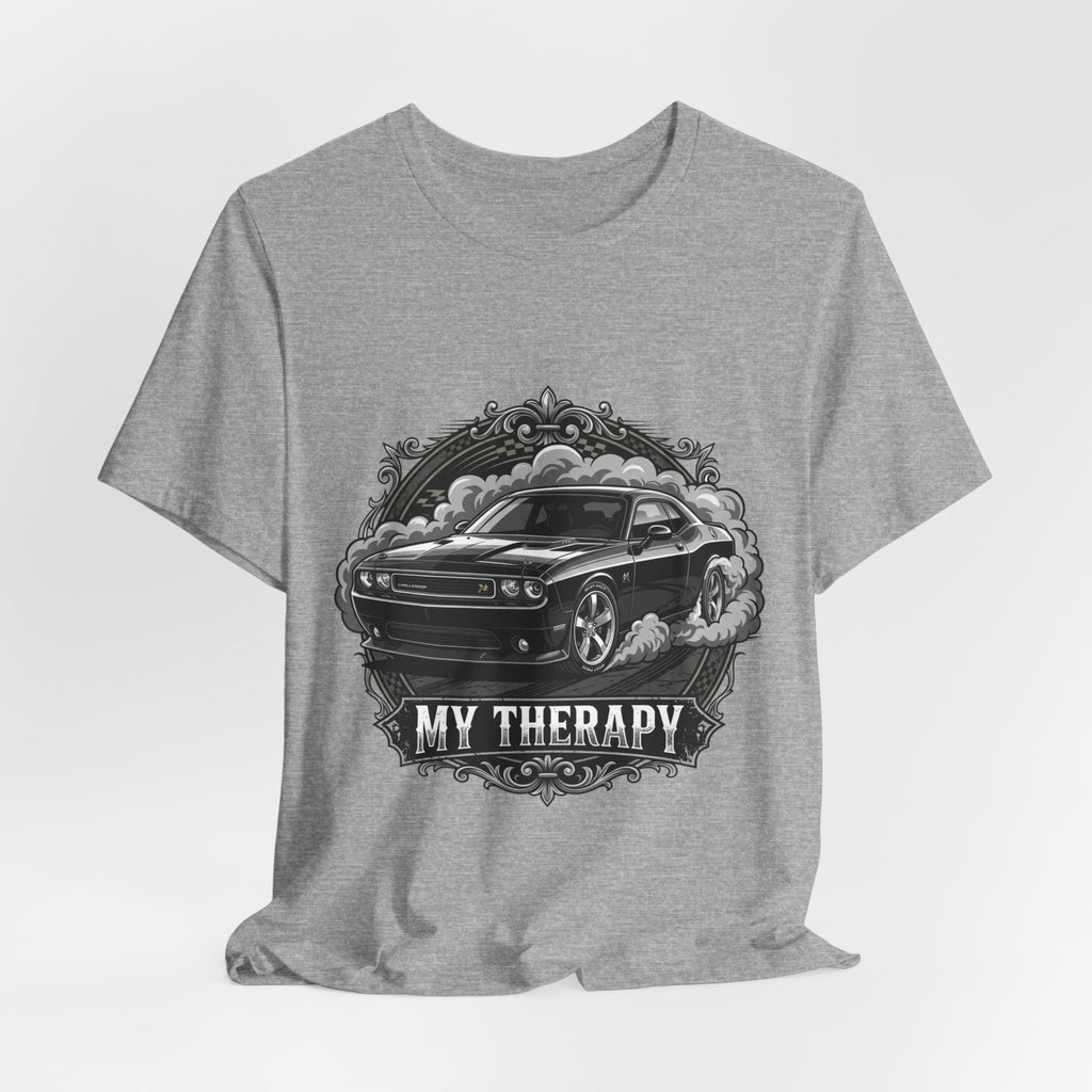 Car T-Shirt "My Therapy" Muscle Car Graphic Tee - Automotive Gift