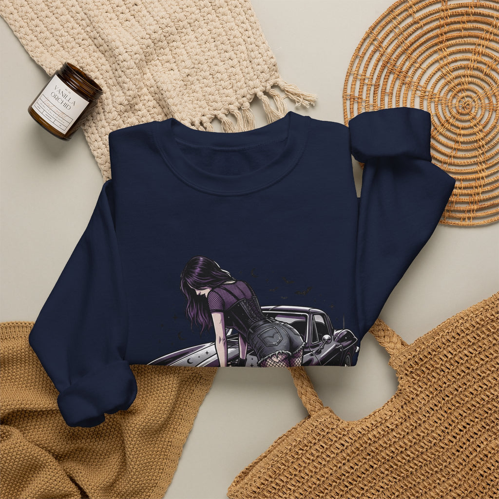 Streetgirl Retro Sports Car Crewneck Sweatshirt