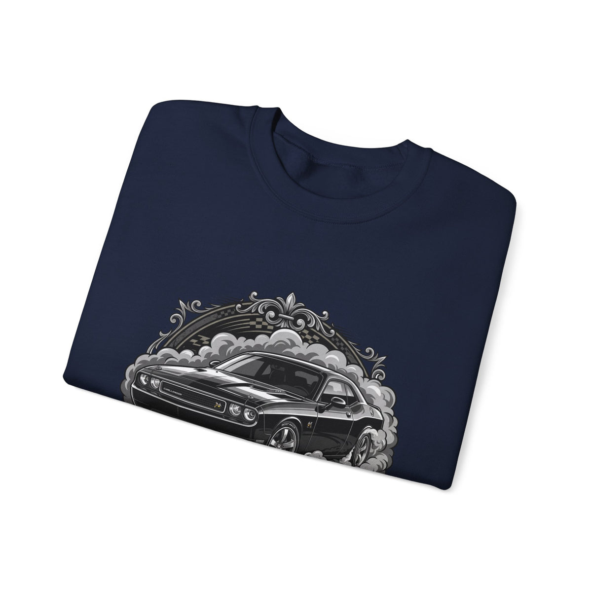 Car Therapy Crewneck Sweatshirt — "My Therapy" Muscle Car Graphic