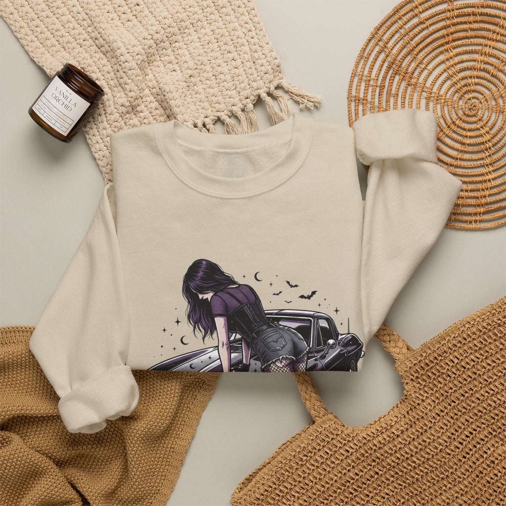 Streetgirl Retro Sports Car Crewneck Sweatshirt