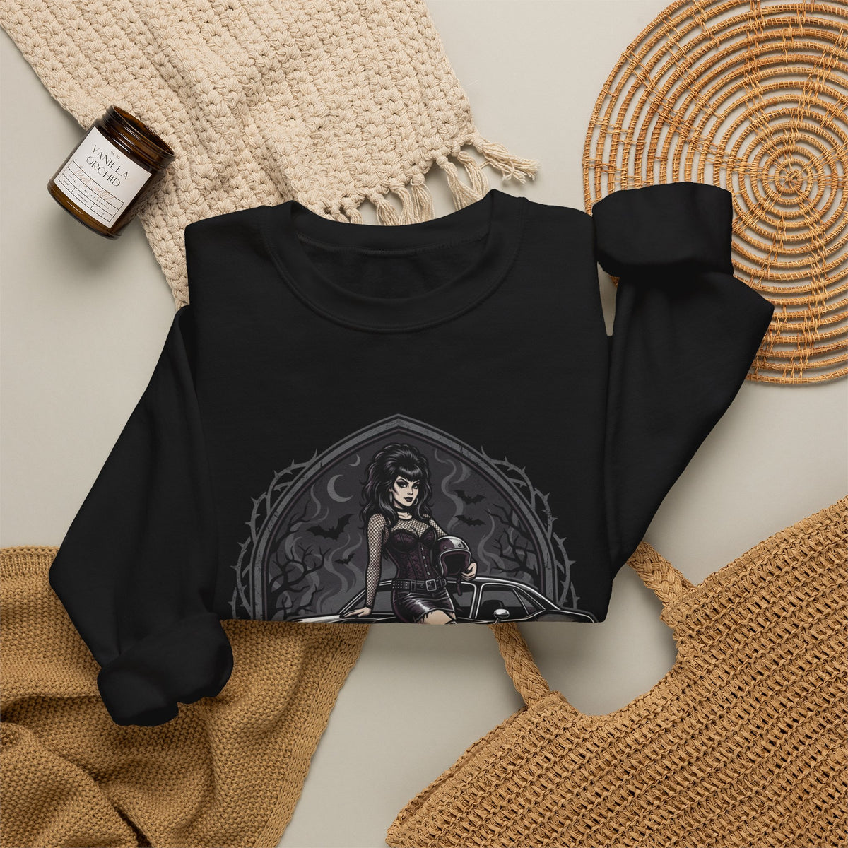 Cyrpt & Chrome 'Ride the Night' Crewneck Sweatshirt