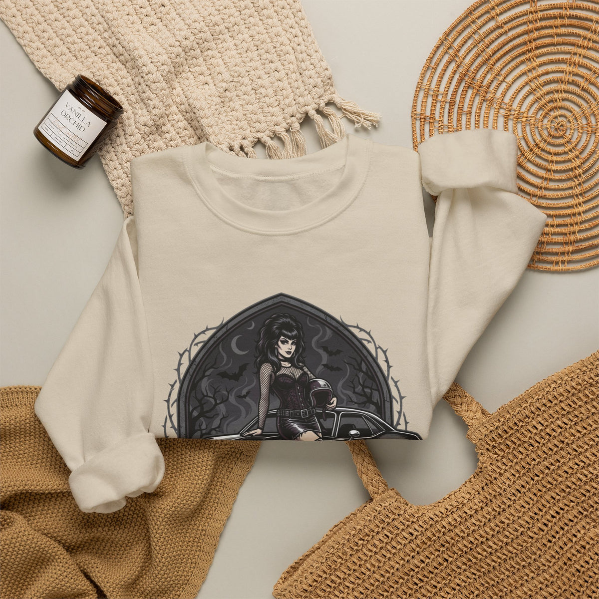 Cyrpt & Chrome 'Ride the Night' Crewneck Sweatshirt