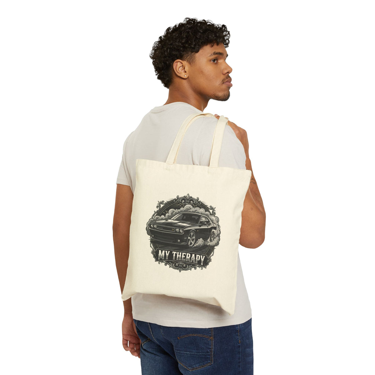 My Therapy Car Enthusiast Canvas Tote Bag
