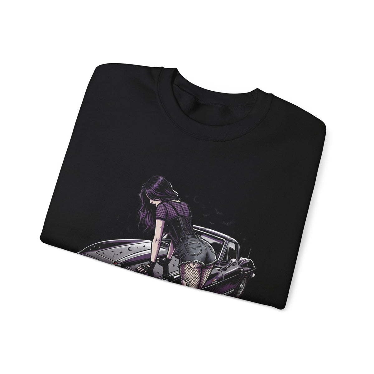 Streetgirl Retro Sports Car Crewneck Sweatshirt