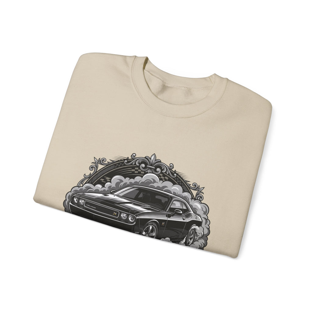 Car Therapy Crewneck Sweatshirt — "My Therapy" Muscle Car Graphic