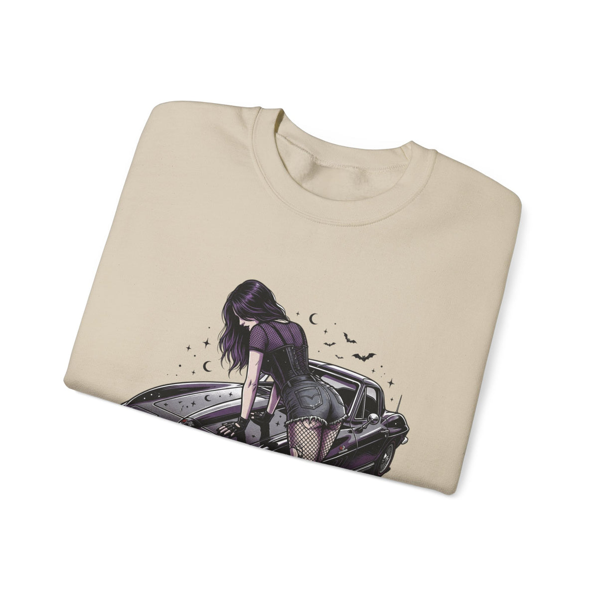 Streetgirl Retro Sports Car Crewneck Sweatshirt