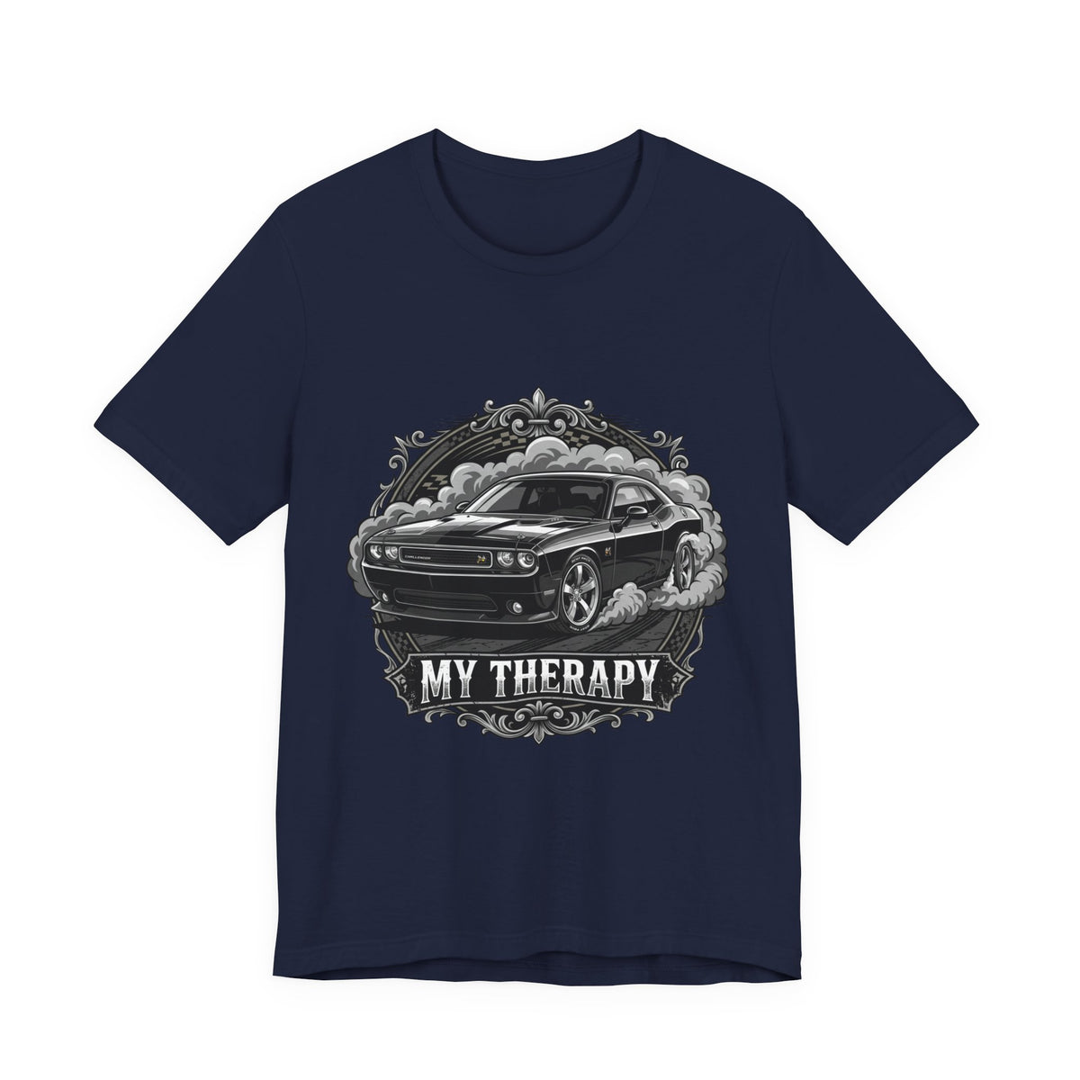 Car T-Shirt "My Therapy" Muscle Car Graphic Tee - Automotive Gift