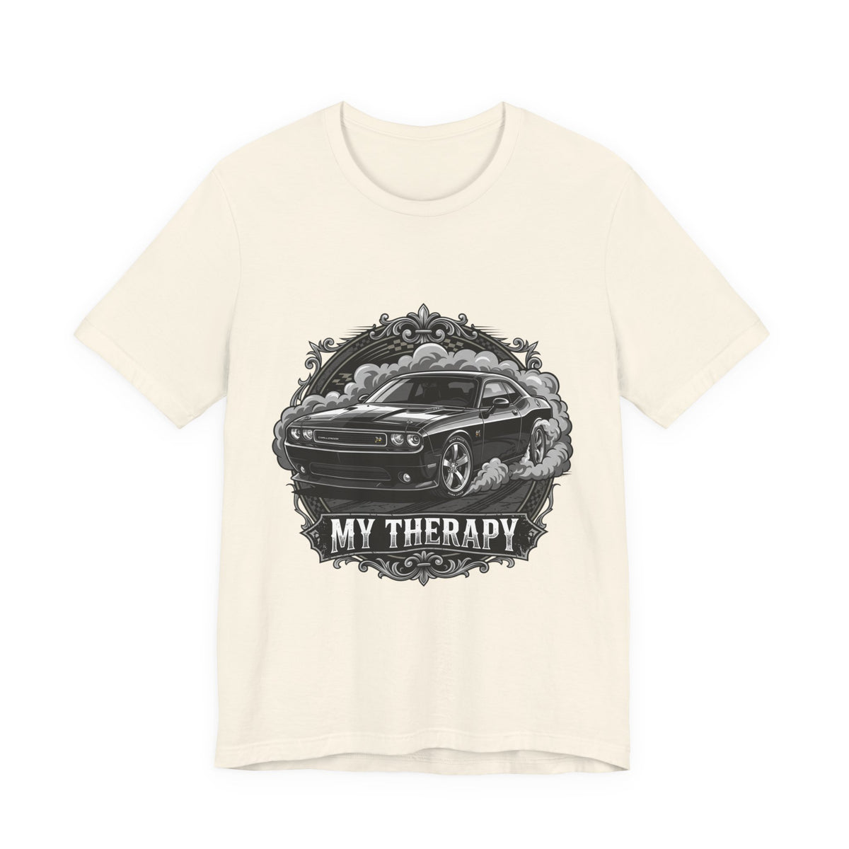Car T-Shirt "My Therapy" Muscle Car Graphic Tee - Automotive Gift