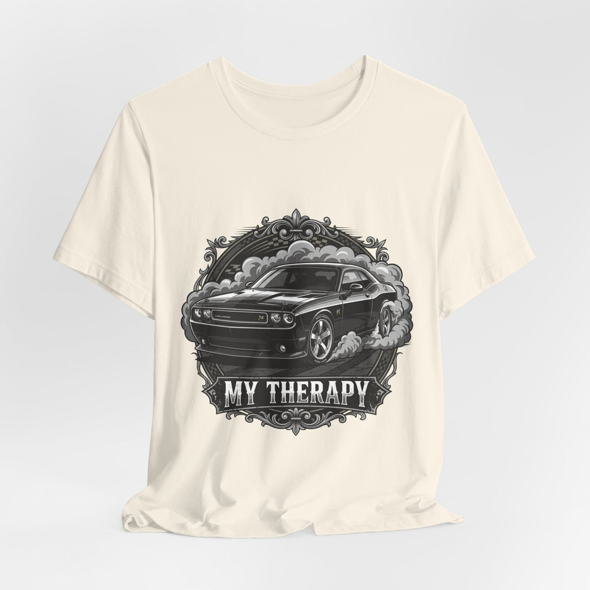 Car T-Shirt "My Therapy" Muscle Car Graphic Tee - Automotive Gift