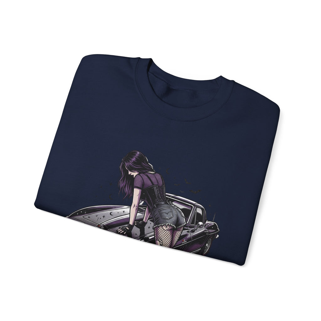 Streetgirl Retro Sports Car Crewneck Sweatshirt