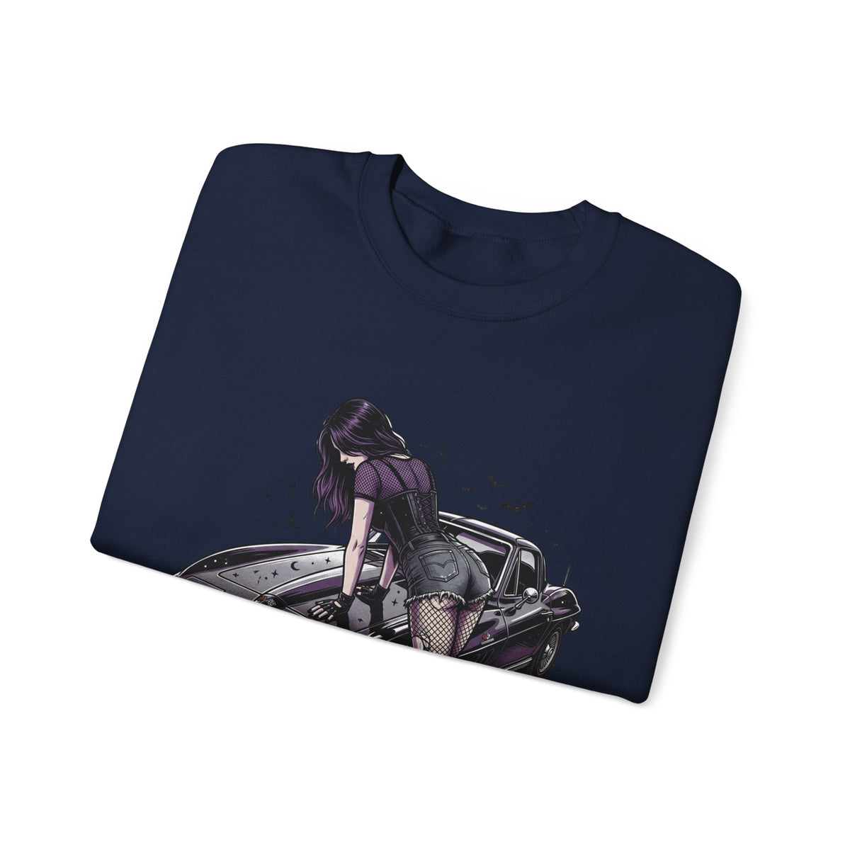 Streetgirl Retro Sports Car Crewneck Sweatshirt