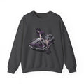 Crewneck Sweatshirt — Violet Retro Car Girl Graphic