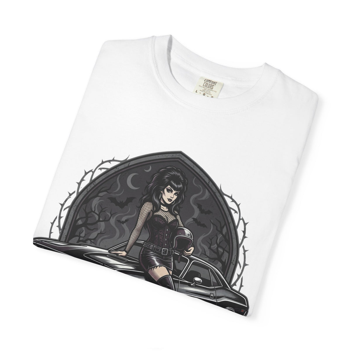 Ride the Night T-Shirt — 'Rust & Chrome' Pinup Car Graphic Tee