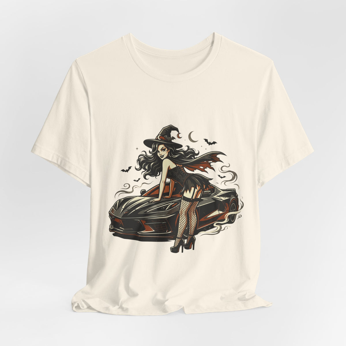 Witch Pinup Car T-Shirt