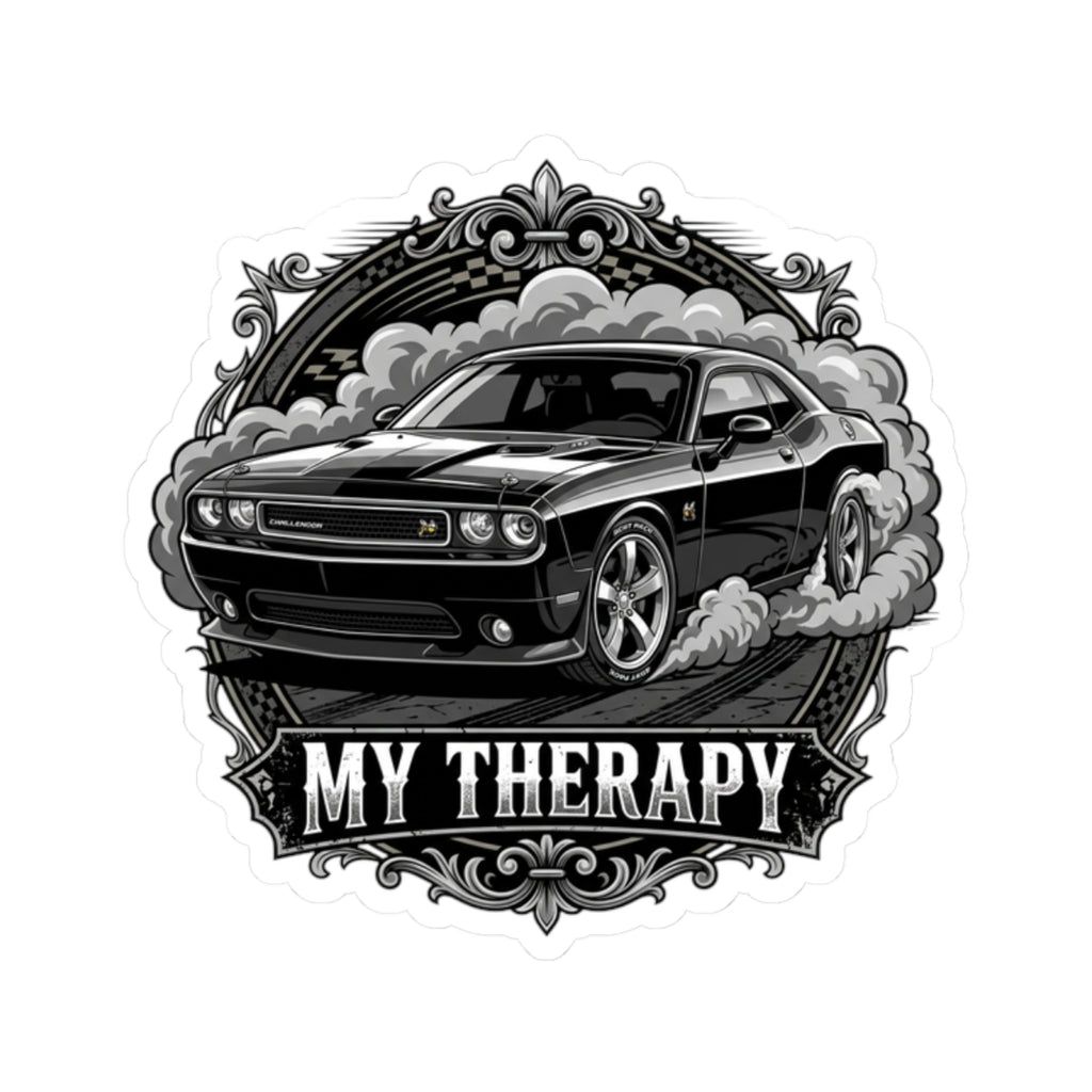 Classic Muscle Car 'My Therapy' Sticker