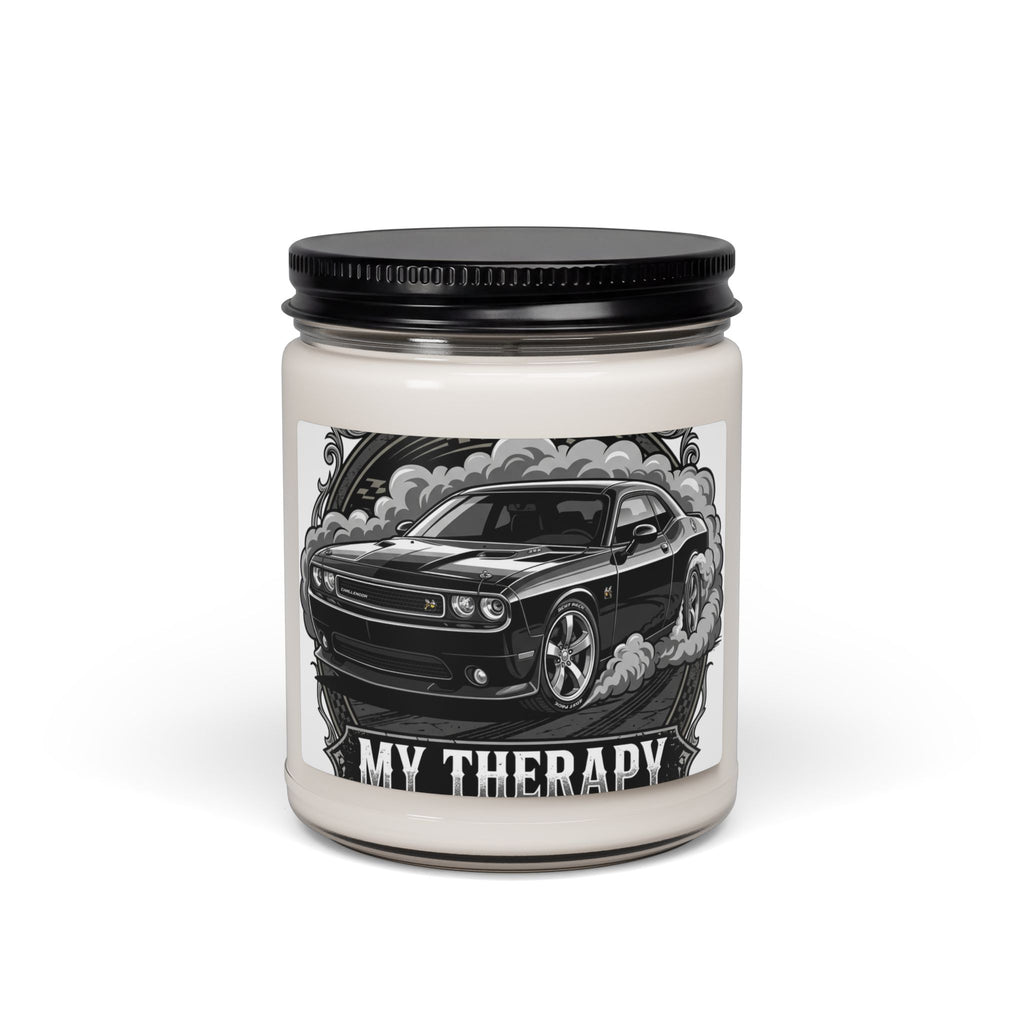 Car Lover Candle — “My Therapy” 9oz Scented Soy Jar