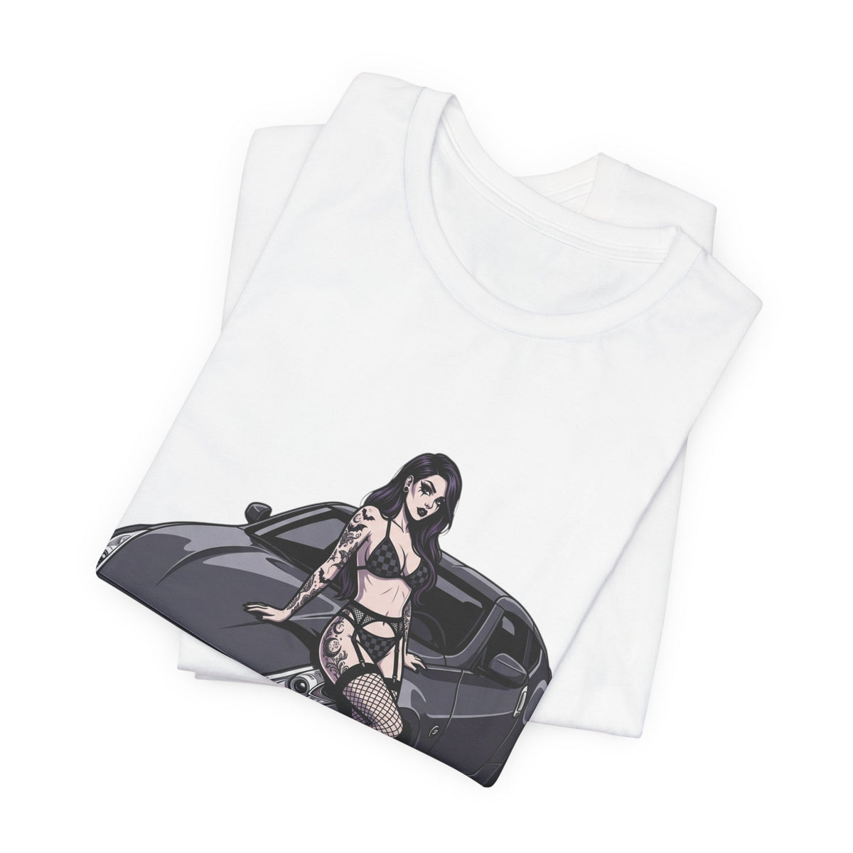 JDM Car Anime Girl Graphic T-Shirt