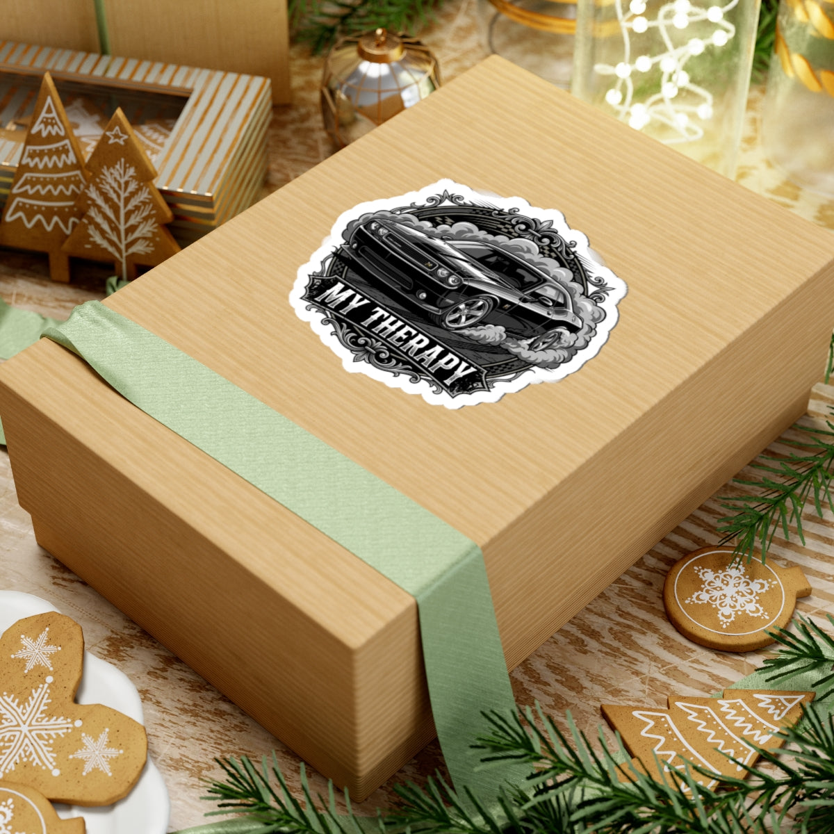 Classic Muscle Car 'My Therapy' Sticker