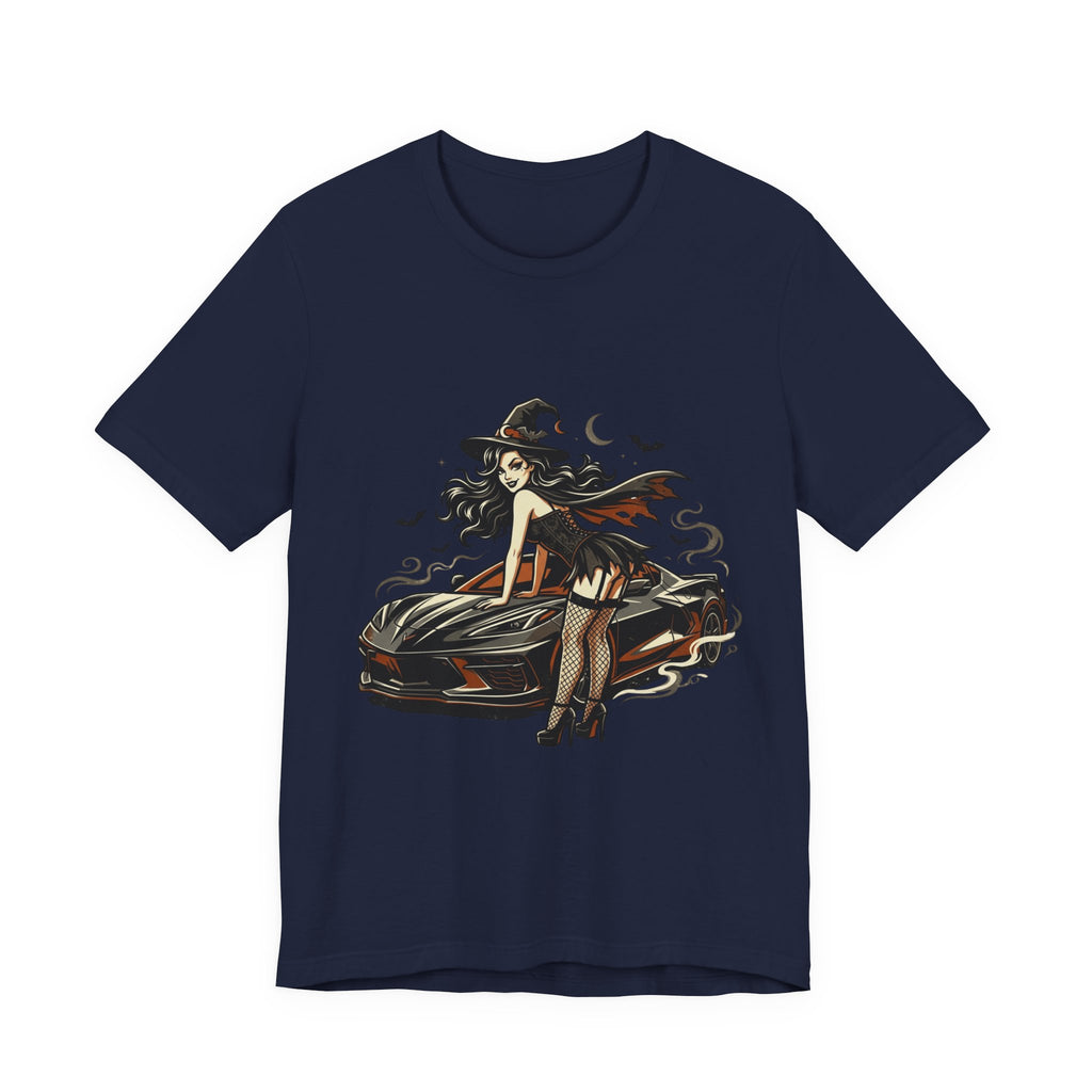 Witch Pinup Car T-Shirt