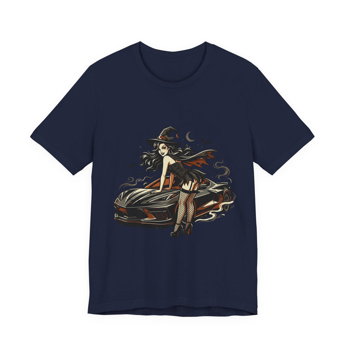 Witch Pinup Car T-Shirt