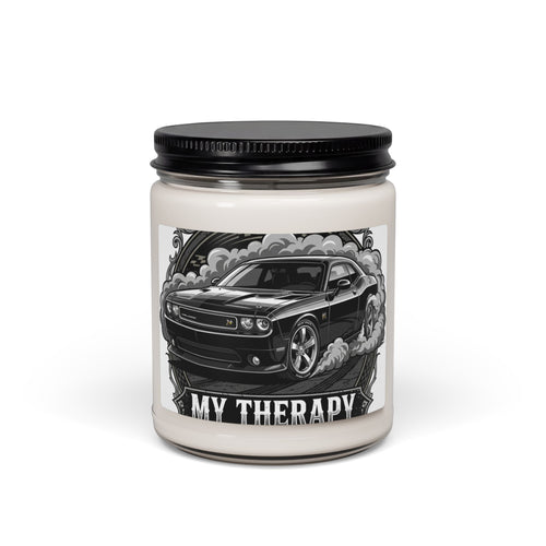 Car Lover Candle — “My Therapy” 9oz Scented Soy Jar