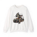 Witch Pin-Up Graphic Sweatshirt — Gothic Halloween Car Art