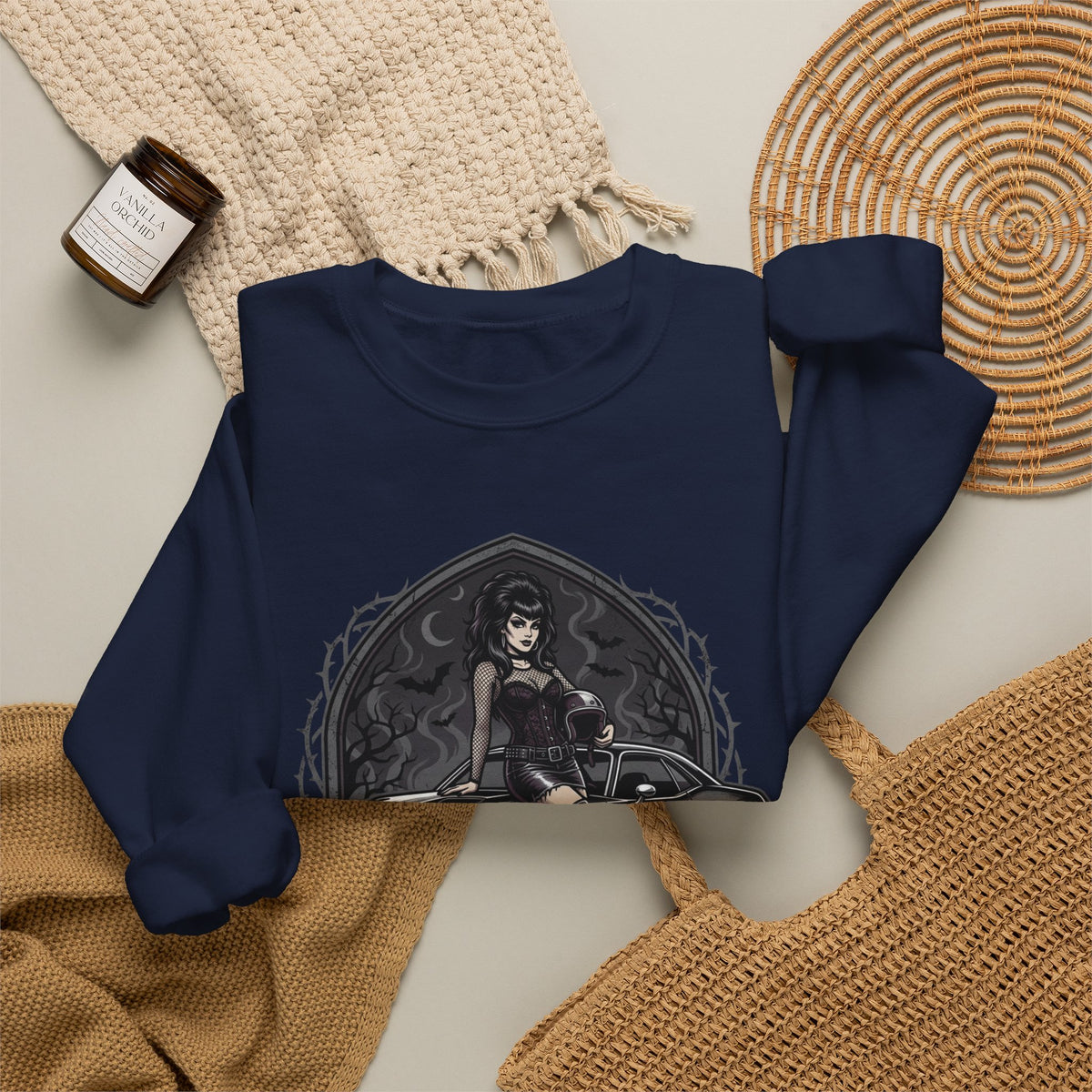 Cyrpt & Chrome 'Ride the Night' Crewneck Sweatshirt