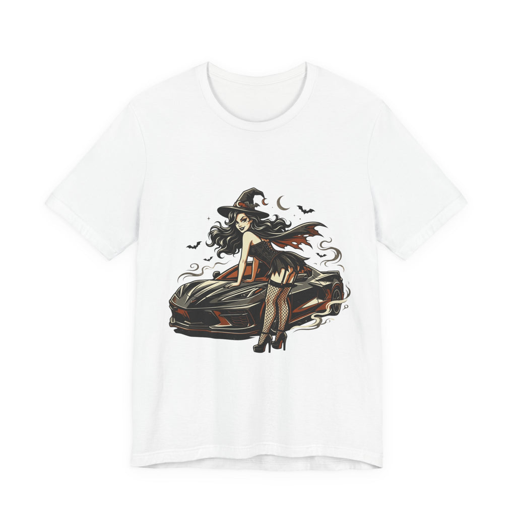 Witch Pinup Car T-Shirt