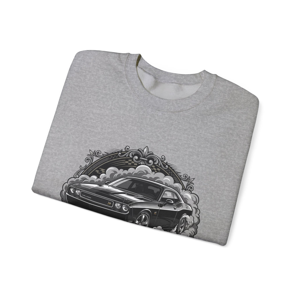 Car Therapy Crewneck Sweatshirt — "My Therapy" Muscle Car Graphic