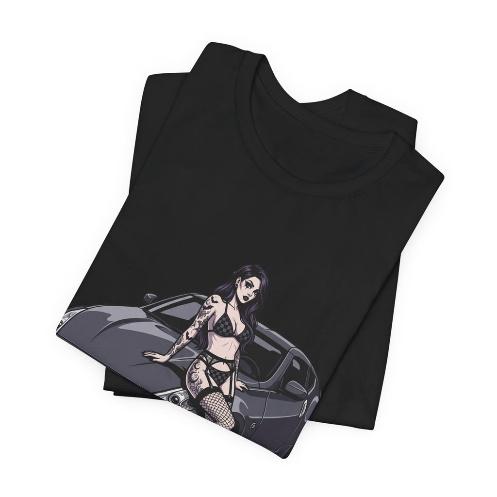 JDM Car Anime Girl Graphic T-Shirt