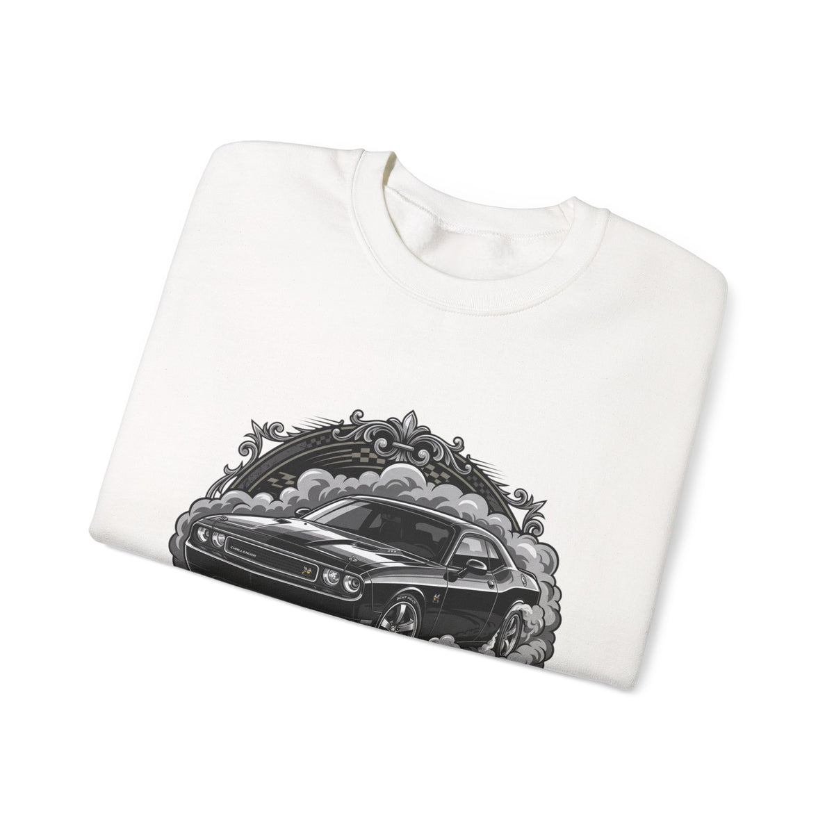 Car Therapy Crewneck Sweatshirt — "My Therapy" Muscle Car Graphic